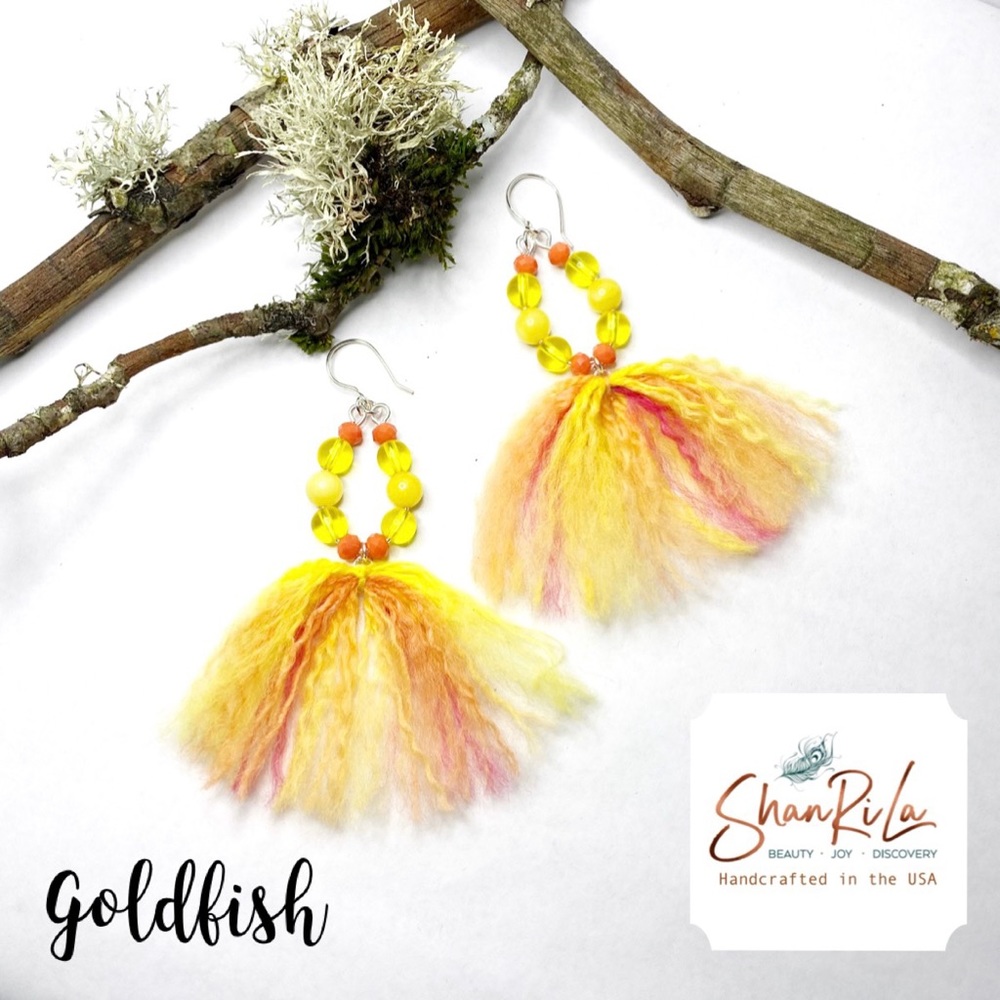 NWT ShanRiLa Goldfish Boho Earrings